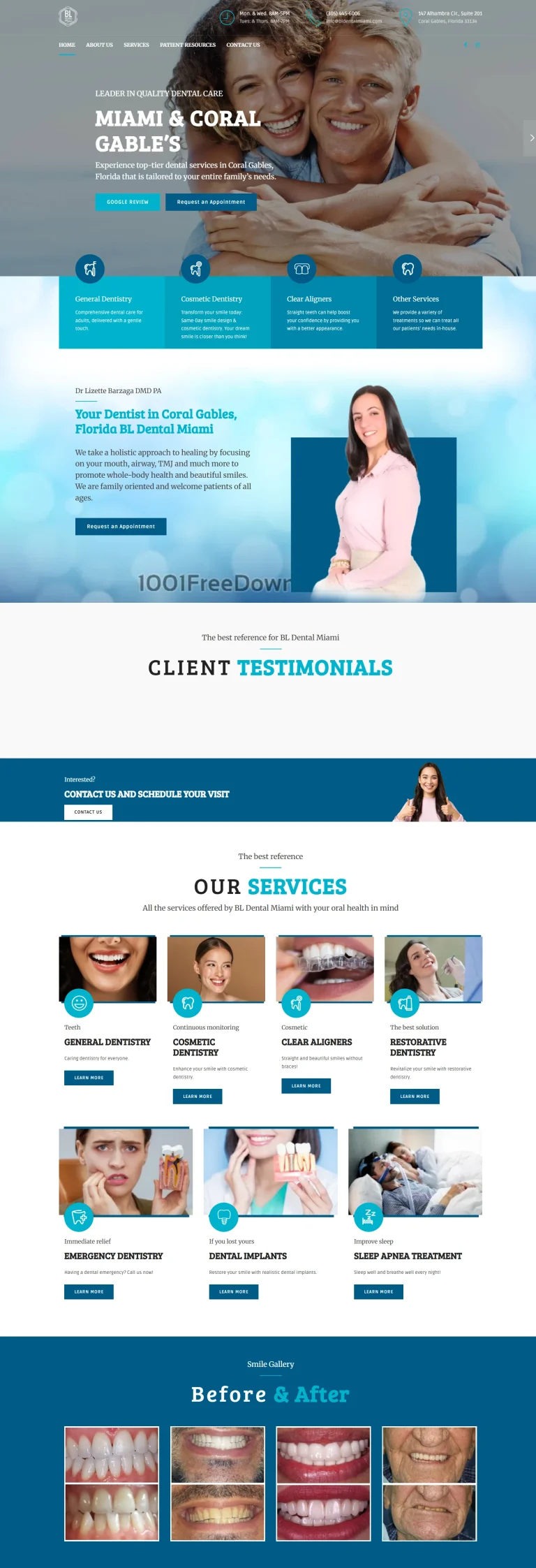 BL Dental Miami — sitio web